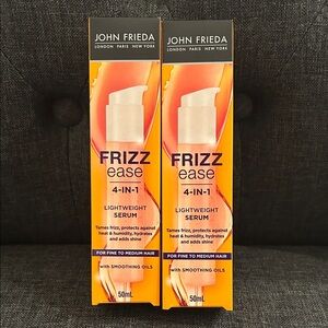 NEW 🆕 Lot of two John Frieda Frizz Ease 4-in-1 Lightweight Serum